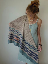 Load image into Gallery viewer, Against the current shawl
