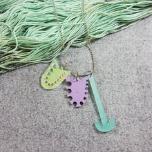 Load image into Gallery viewer, Tiny Tool Flower Necklace