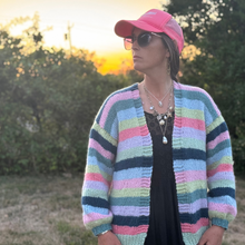 Load image into Gallery viewer, Super Simple Striped Cardigan Pattern
