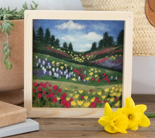 Load image into Gallery viewer, Flower Fields Needle Felting Kit