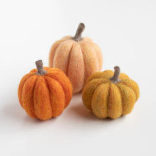 Load image into Gallery viewer, Pumpkin Trio Mini Needle Felting Kit