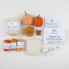 Load image into Gallery viewer, Pumpkin Trio Mini Needle Felting Kit