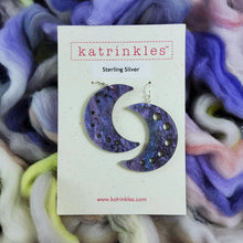 Load image into Gallery viewer, Moon Needle Gauge Earrings