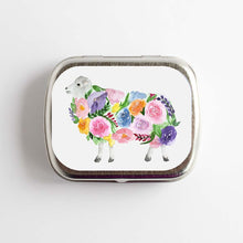 Load image into Gallery viewer, Floral Sheep Storage Tin