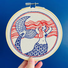 Load image into Gallery viewer, Mermaid Hair, Don&#39;t Care Embroidery Kit

