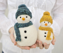 Load image into Gallery viewer, Snowman Needle Felting Kit