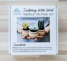 Load image into Gallery viewer, Succulents Needle Felting Kit