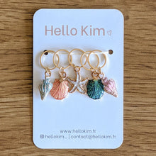 Load image into Gallery viewer, Sea Shell Stitch Markers