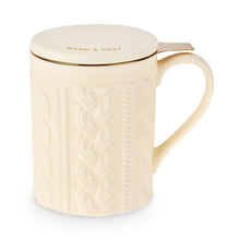 Load image into Gallery viewer, Annette Knit Ceramic Mug and Infuser