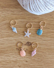 Load image into Gallery viewer, Sea Shell Stitch Markers