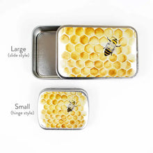 Load image into Gallery viewer, Honey Bee Stitch Marker Tin