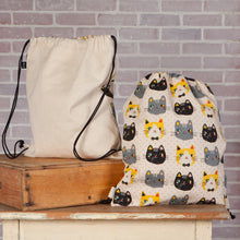 Load image into Gallery viewer, Meow Meow Cinch Backpack