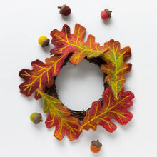 Load image into Gallery viewer, Candle Wreath &amp; Acorns Felting Kit
