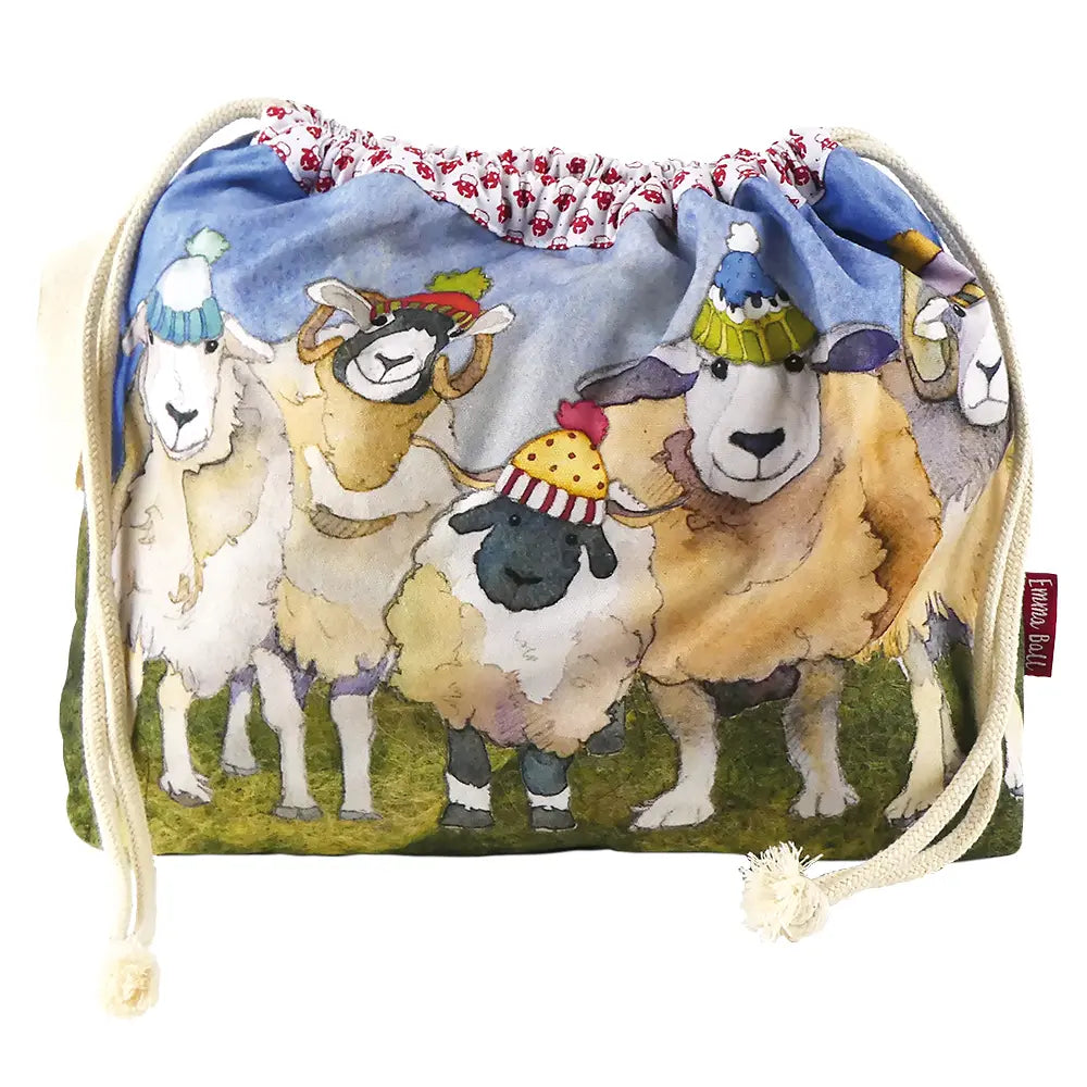 Happy Sheep Drawstring Bag