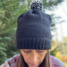 Load image into Gallery viewer, Snowflake Pom Pom Hat
