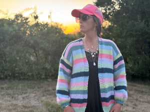 Super Simple Striped Cardigan Pattern