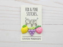 Load image into Gallery viewer, Fox and Pine Stitch Markers
