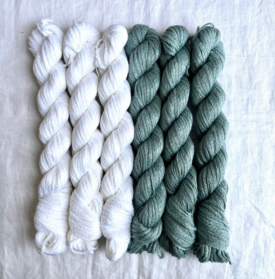 Two Toned Linen Top