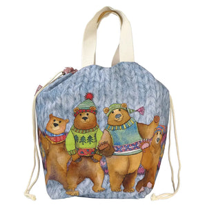 Woolly Bears Large Bucket Bag