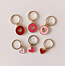 Load image into Gallery viewer, Little Heart Stitch Markers
