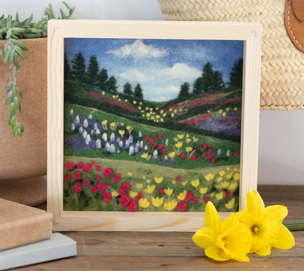 Flower Fields Needle Felting Kit
