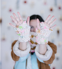 Load image into Gallery viewer, Flower Power Moto Mitts
