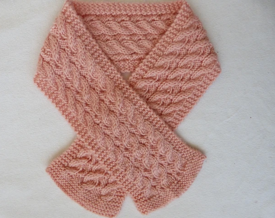 Reversible Cable Scarf