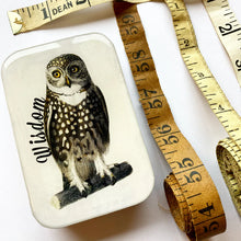 Load image into Gallery viewer, Wise Owl Notions Tin
