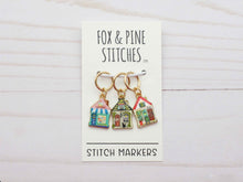 Load image into Gallery viewer, Fox and Pine Stitch Markers
