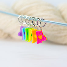 Load image into Gallery viewer, Blue Bird Makery Stitch Markers
