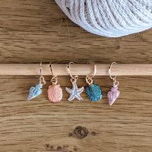 Load image into Gallery viewer, Sea Shell Stitch Markers
