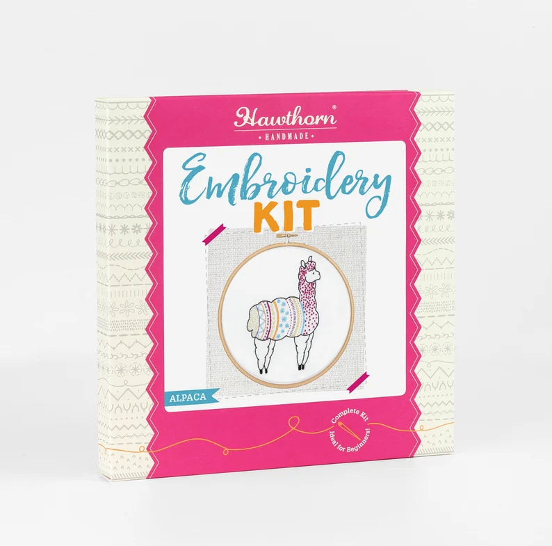 Alpaca Embroidery Kit DIY
