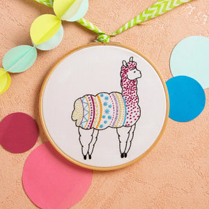 Alpaca Embroidery Kit DIY