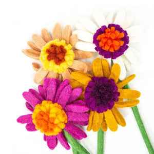 Felted Cone Flowers