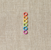 Load image into Gallery viewer, Small Colorful Ring Stitch markers
