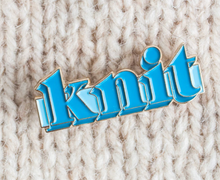 Load image into Gallery viewer, Knit Pin - Blue
