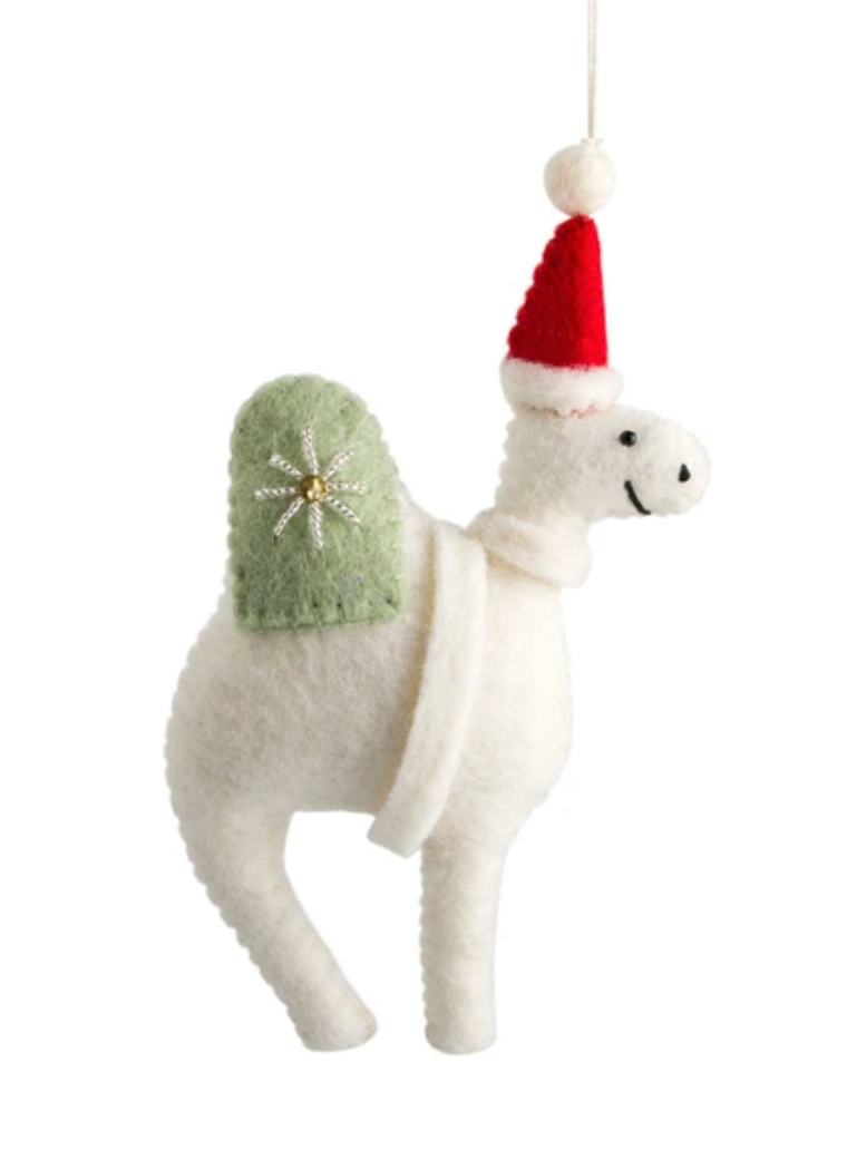 Felted Camel Ornament