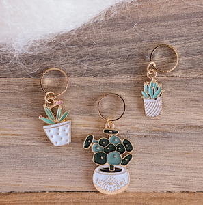 Potted Plants Stitch Markers