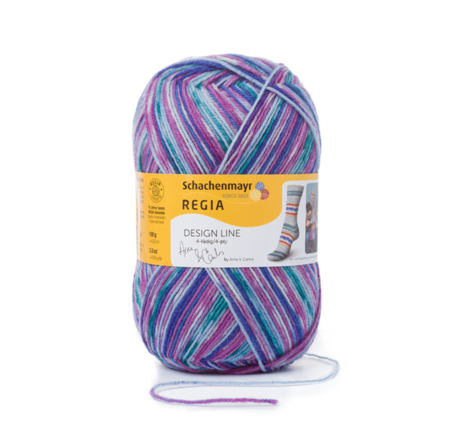 Regia 4-Ply Fuchsia Sock Yarn - 100g Wool Blend For Knitting Socks & More