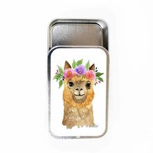 Load image into Gallery viewer, Flower Alpaca tin
