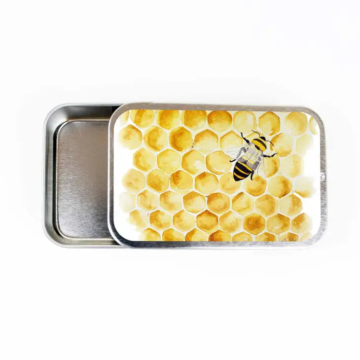 Honey Bee Stitch Marker Tin