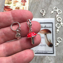 Load image into Gallery viewer, Mushroom Stitch Markers
