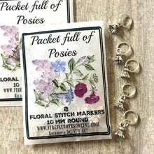 Load image into Gallery viewer, Pocket Full of Posies Stitch Markers
