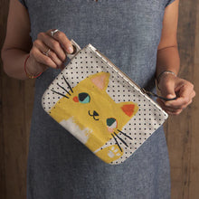 Load image into Gallery viewer, Meow Meow Large Zipper Pouch
