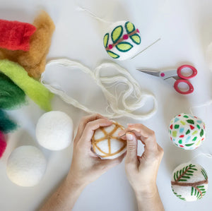 Felted Ornament Party