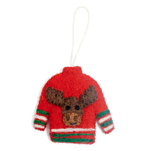 Cozy Red Sweater Ornament